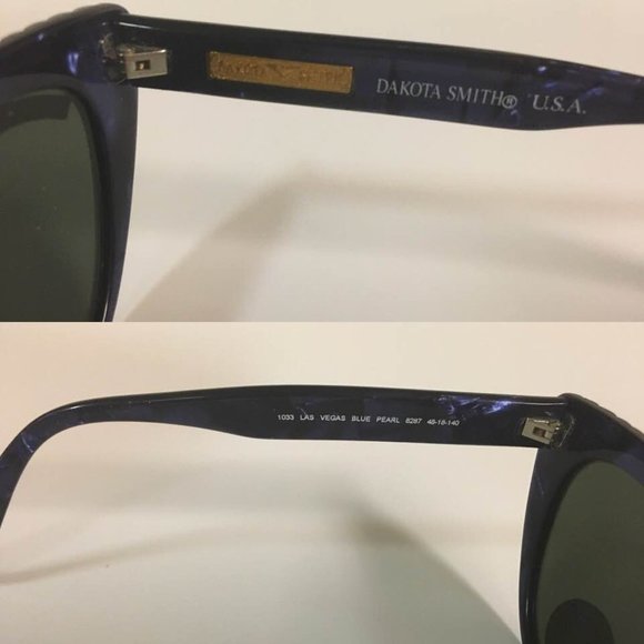 Vintage Dakota Smith Cat Eye Sunglasses Model 1033 "Las Vegas" style with Rhines - Picture 9 of 10